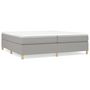 Voir la diapositive 2 : VIDAXL Sommier a lattes de lit avec matelas Gris clair 200x200cm Tissu