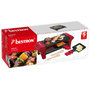 Voir la diapositive 4 : Bestron Appareil à raclette 2 personnes 350w + gril noir/rouge - agr102