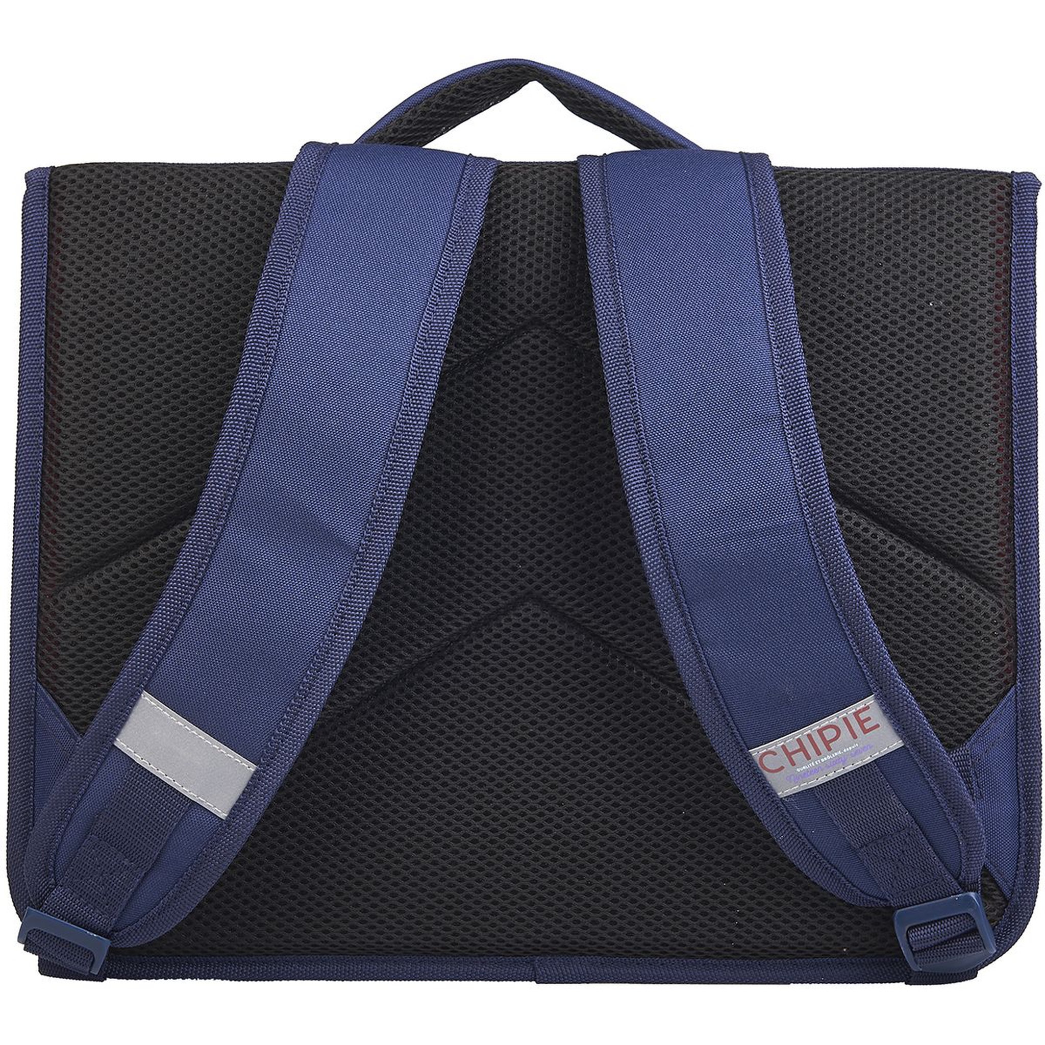 Voir la diapositive 7 : CHIPIE Cartable 38 cm CP/CE1/CE2 bleu motifs feuilles