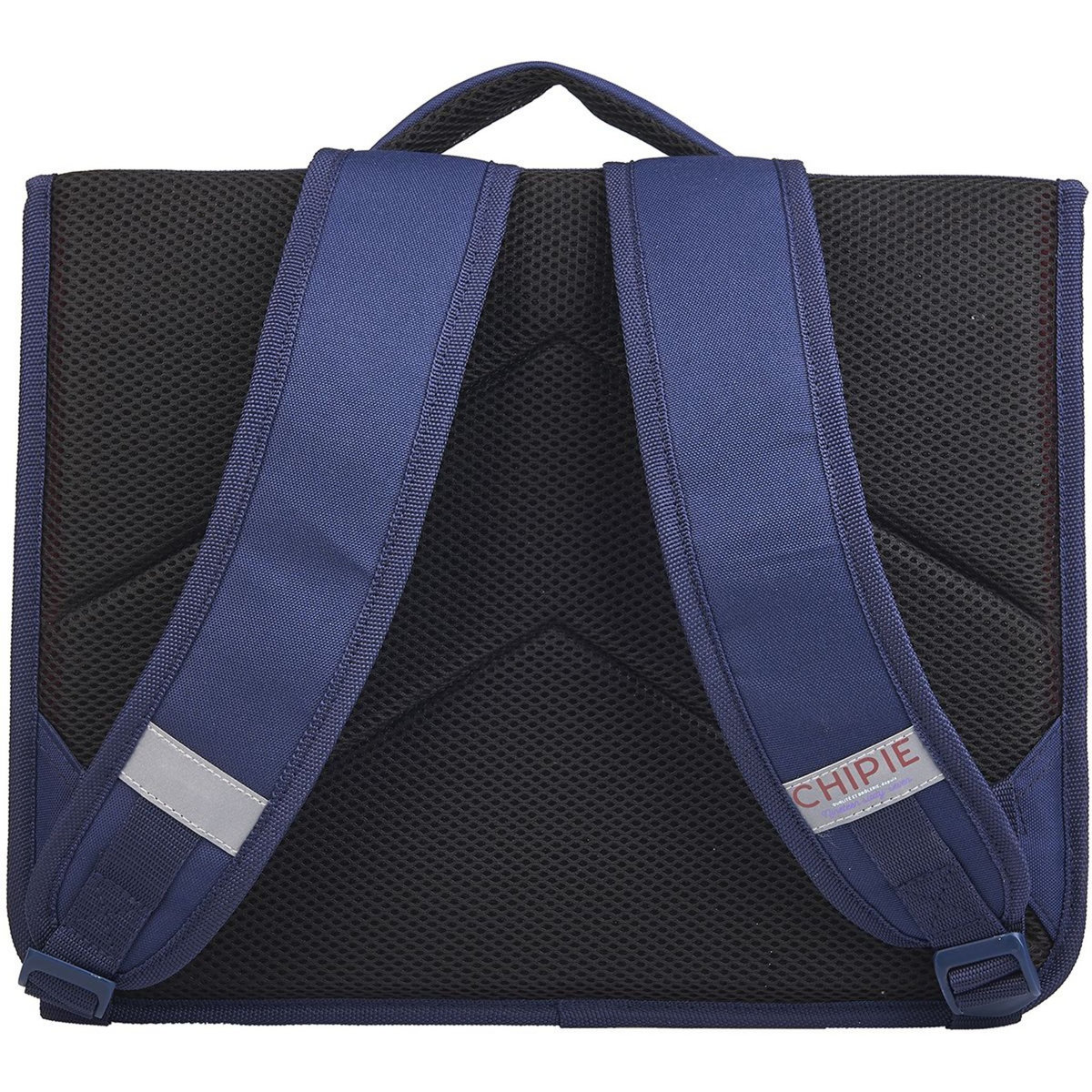 CHIPIE Cartable 38 cm CP/CE1/CE2 bleu motifs feuilles