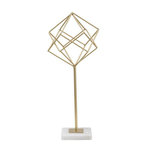 Paris Prix Objet Déco en Métal  Cube  41cm Or