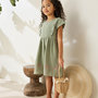 Voir la diapositive 4 : Petit Béguin Robe enfant en gaze de coton Anaelle