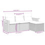 Voir la diapositive 6 : VIDAXL Salon de jardin avec coussins 4 pcs beige resine tressee