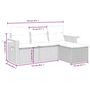 Voir la diapositive 6 : VIDAXL Salon de jardin avec coussins 4 pcs beige resine tressee