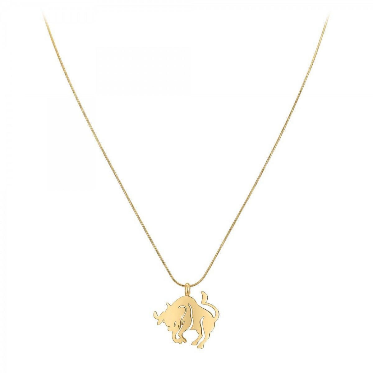 SC BOHEME Collier astrologie  Taureau  SC Bohème en Acier Finement doré