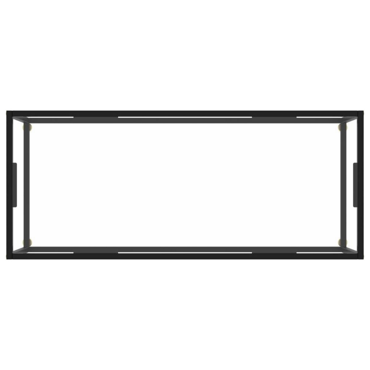 VIDAXL Table basse Noir avec verre trempe 120x50x35 cm