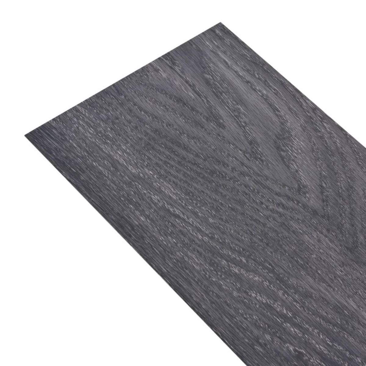 VIDAXL Dalles de plancher PVC autoadhesif 5,02 m^2 2 mm noir et blanc