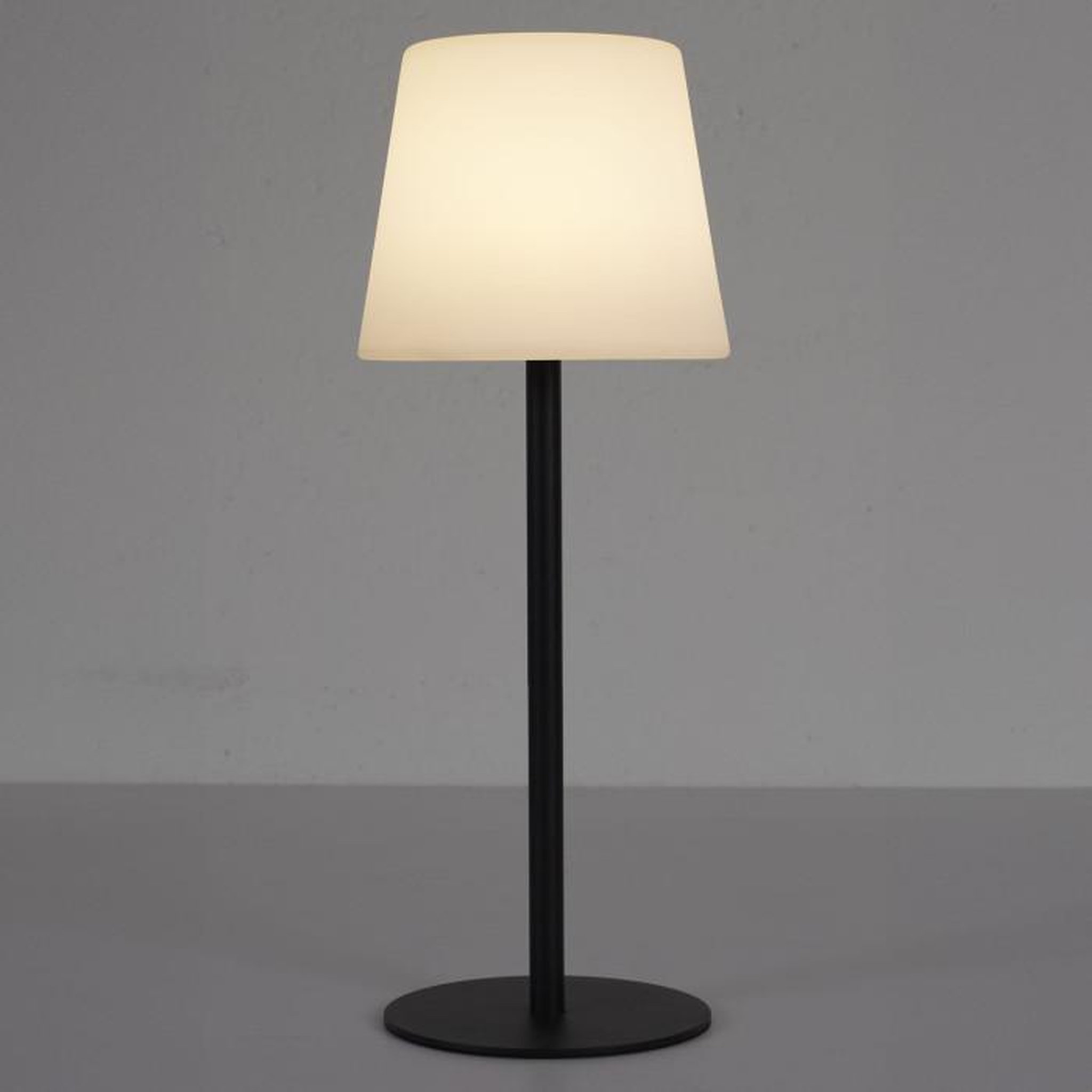 Voir la diapositive 2 : Paris Prix Lampe à Poser Extérieur  Rechargeable  40cm Noir