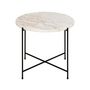 Voir la diapositive 3 : LISA DESIGN Ezaro - table basse ronde - 52 cm - plateau en marbre - pieds en acier