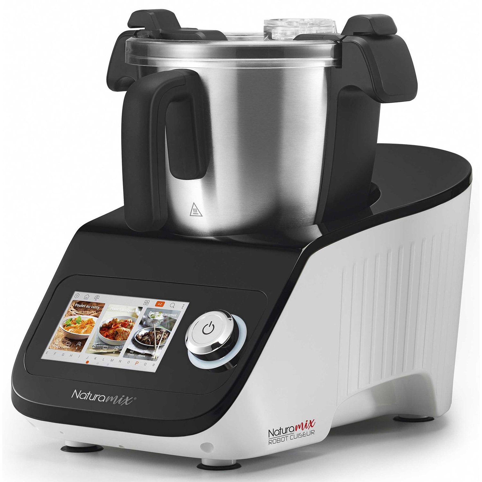 NATURAMIX Robot cuiseur multifonctions avec balance intégrée et écran tactile - +600 recettes - robot cuiseur