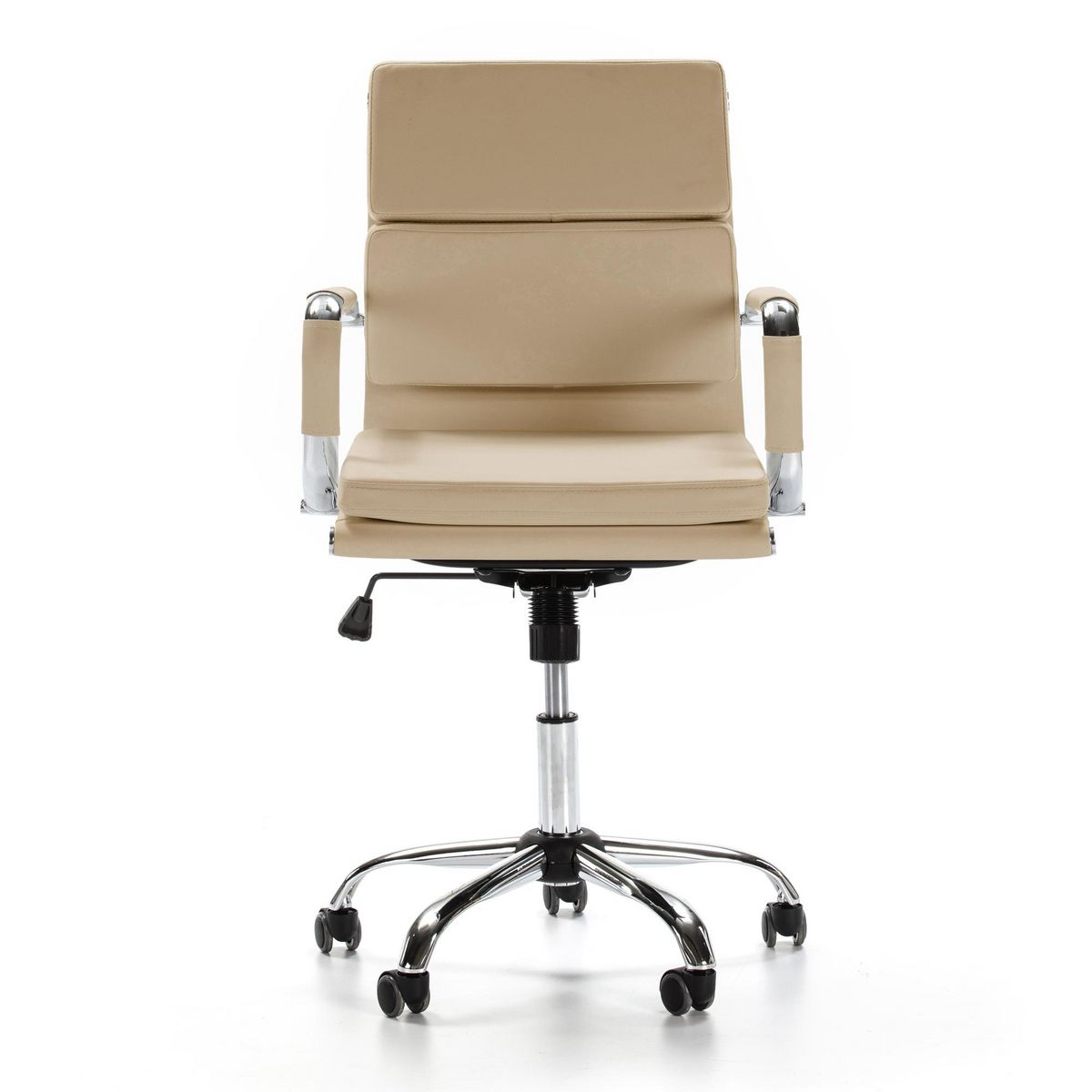 VS VENTA-STOCK Fauteuil de Bureau Fenix inclinable Taupe, Cuir synthétique
