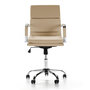 Voir la diapositive 2 : VS VENTA-STOCK Fauteuil de Bureau Fenix inclinable Taupe, Cuir synthétique
