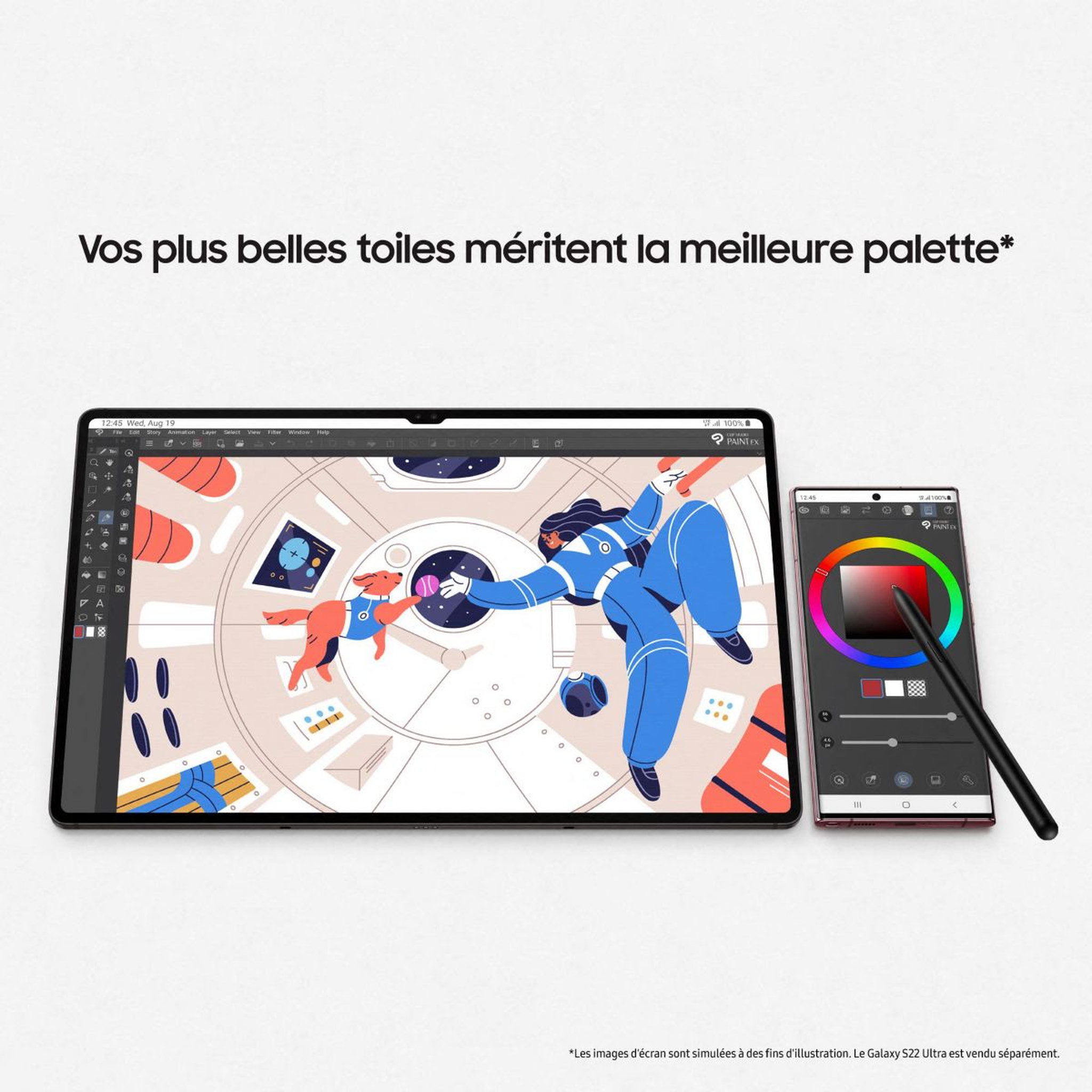 Voir la diapositive 4 : Samsung Tablette Android Galaxy Tab S8 11 Wifi 128Go Argent