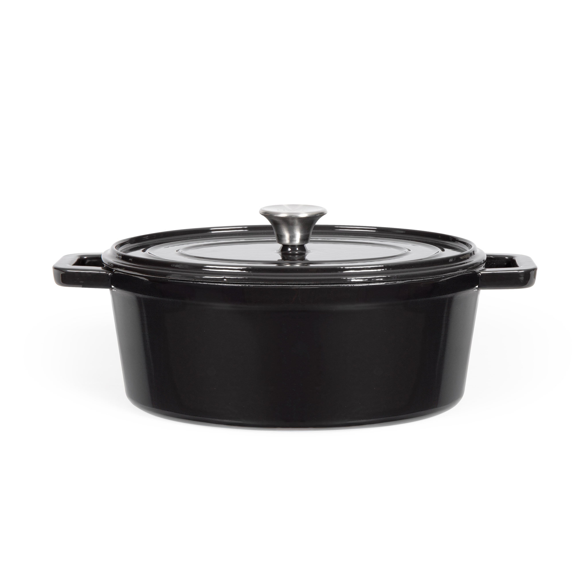 LIVOO Cocotte ovale en fonte 29cm noir - mep129n