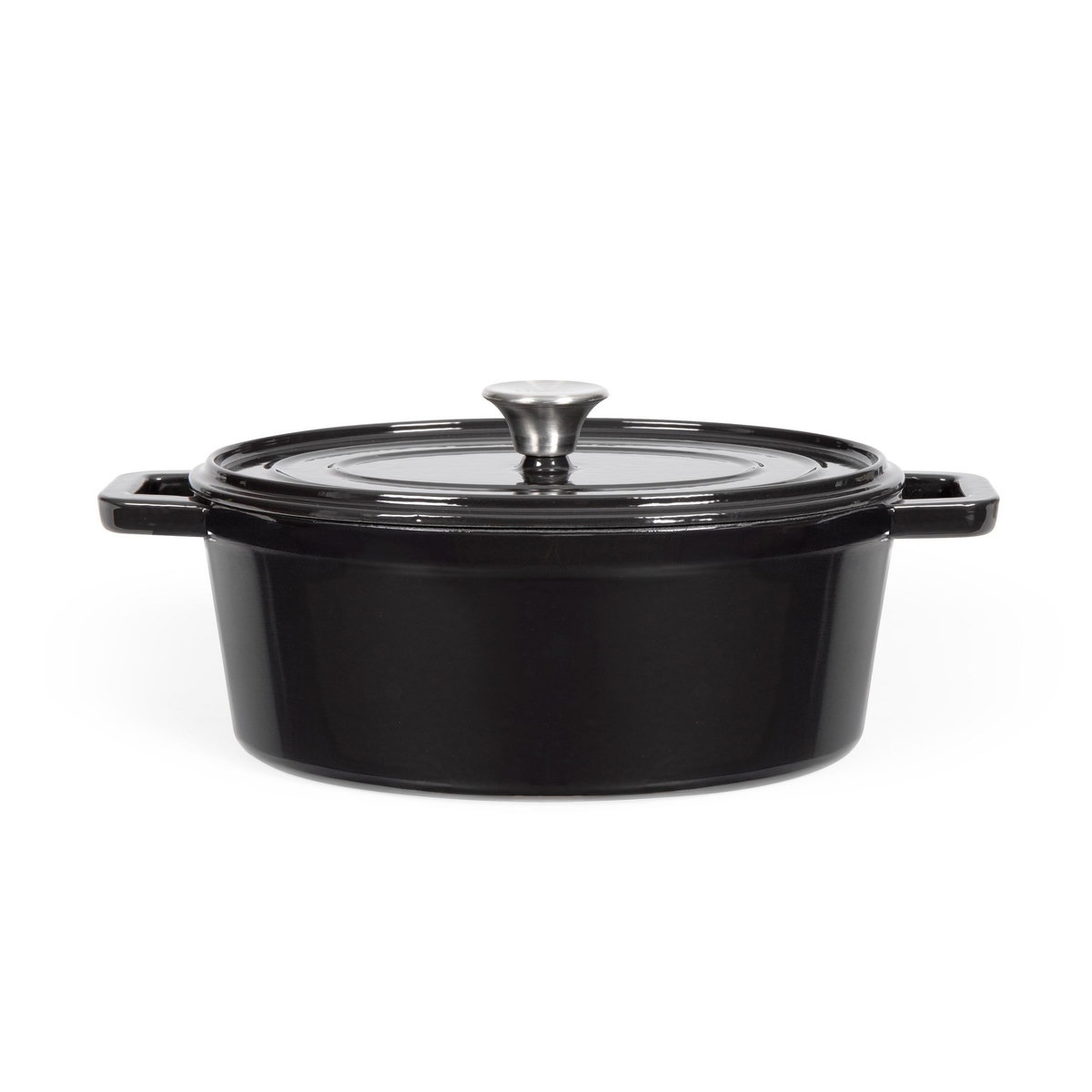 LIVOO Cocotte ovale en fonte 29cm noir - MEP129N