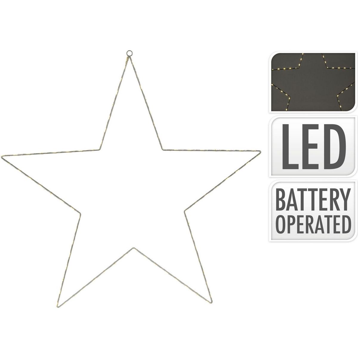 Koopman Étoile 60 cm clignotante à accrocher