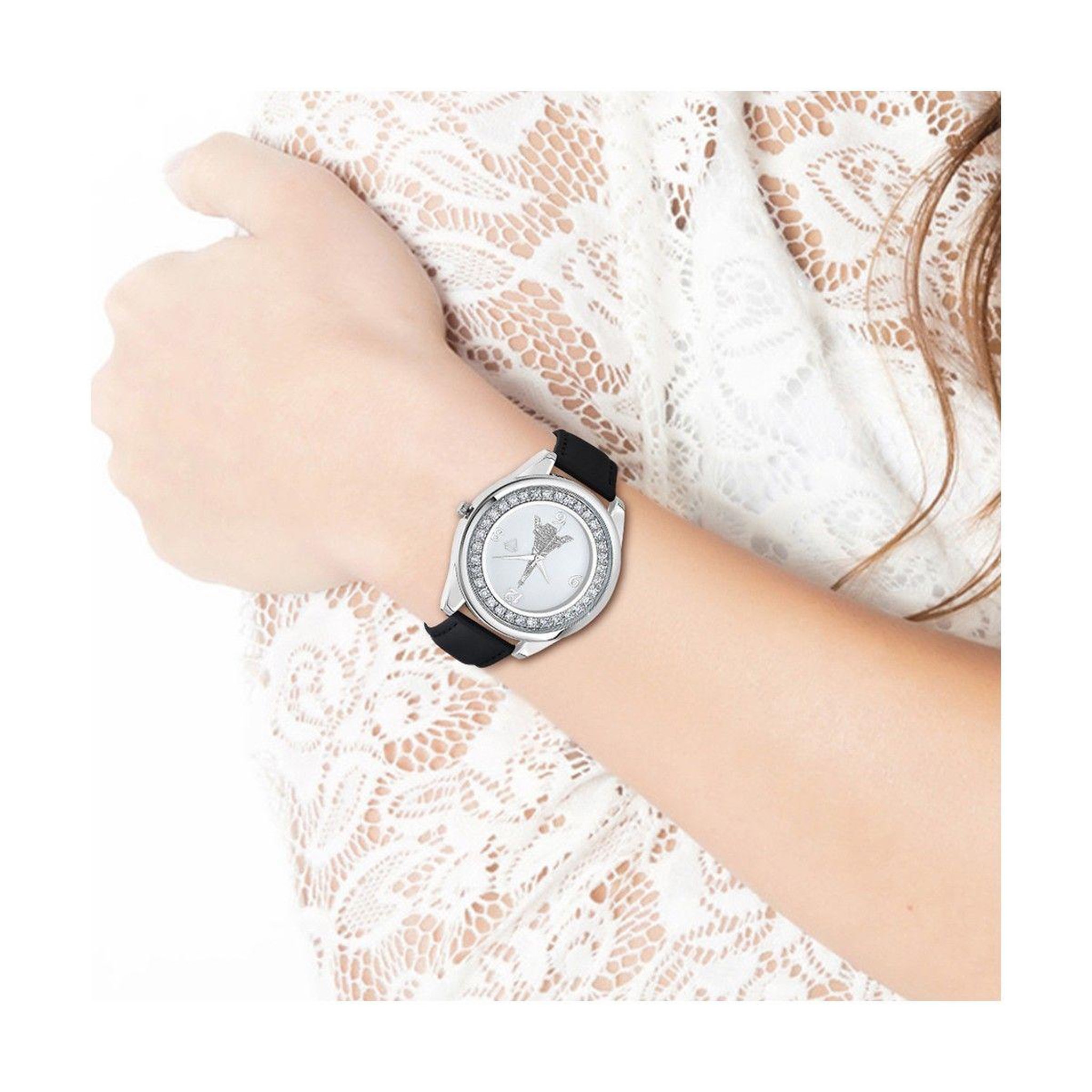 Voir la diapositive 2 : SC CRYSTAL Montre Alexandra Tour Eiffel par SC Crystal