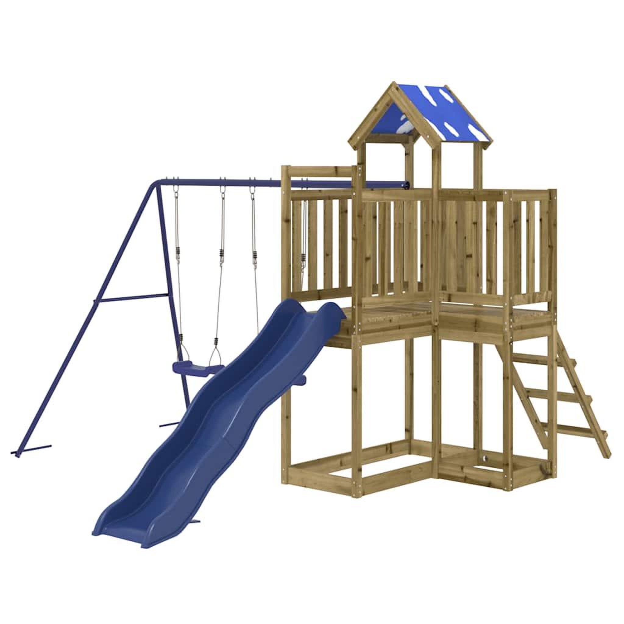 Voir la diapositive 3 : VIDAXL Aire de jeux d'exterieur bois de pin impregne