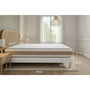 Voir la diapositive 5 : MARMOTTES&CO Pack prêt à dormir matelas LE DÉLICAT 160x200 Ressorts ensachés et Mémoire de forme + double sommiers Blanc