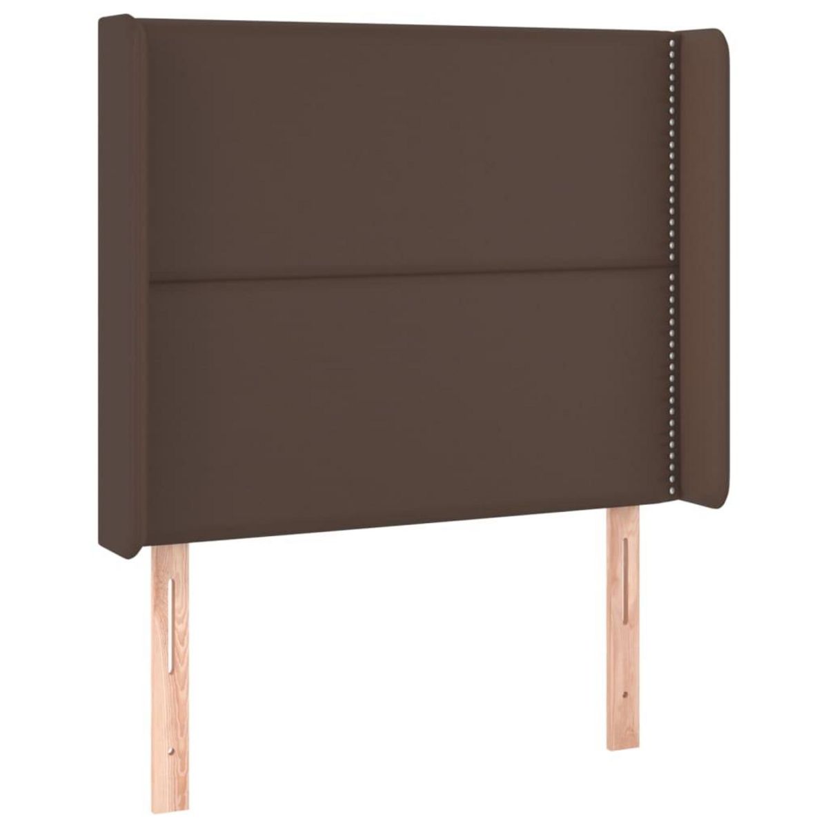 VIDAXL Tete de lit avec oreilles Marron 93x16x118/128 cm Similicuir