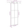 Voir la diapositive 6 : VIDAXL Porte coulissante kit de quincaillerie trempe verre aluminium