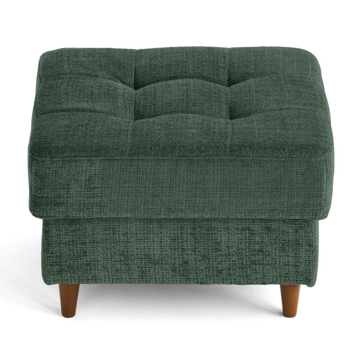 LISA DESIGN Anna - pouf en velours texturé - pieds en bois