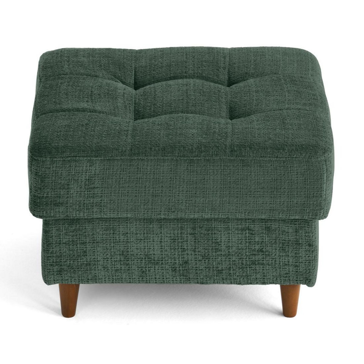 LISA DESIGN Anna - pouf en velours texturé - pieds en bois