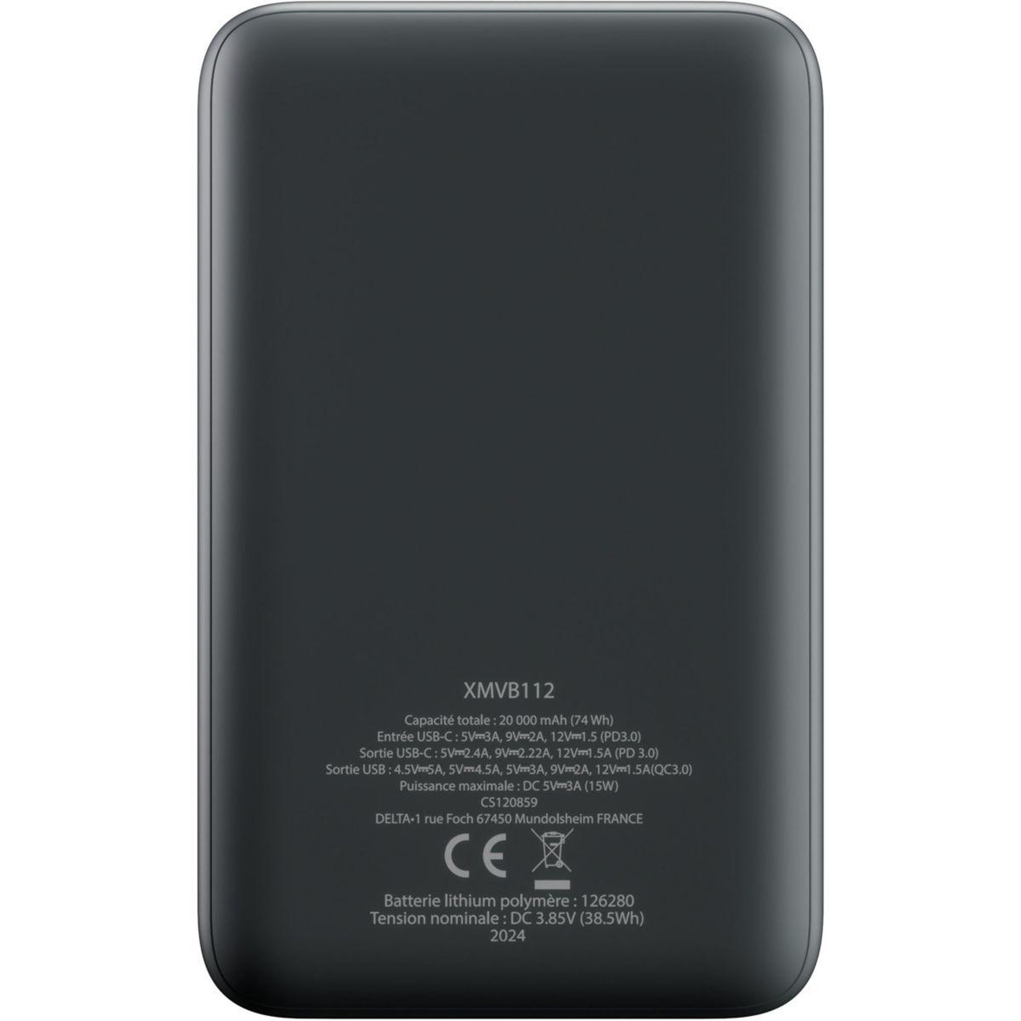 Voir la diapositive 2 : X-moove Batterie externe 20000 mAh 18W USB-C