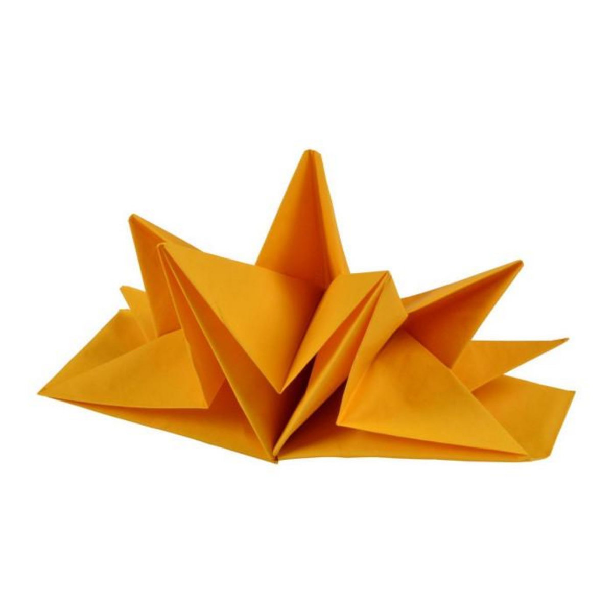 Paris Prix Lot de 12 Serviettes en Papier  Pré Pliées  40x60cm Moutarde