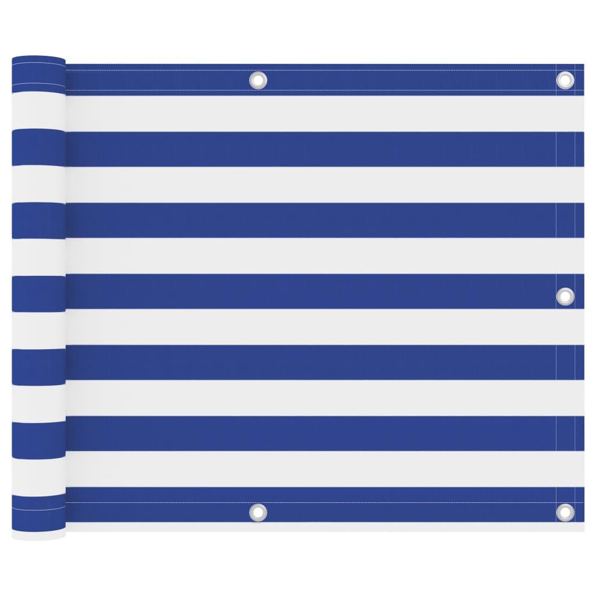 Voir la diapositive 1 : VIDAXL Ecran de balcon Blanc et bleu 75x500 cm Tissu Oxford