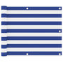 Voir la diapositive 1 : VIDAXL Ecran de balcon Blanc et bleu 75x500 cm Tissu Oxford