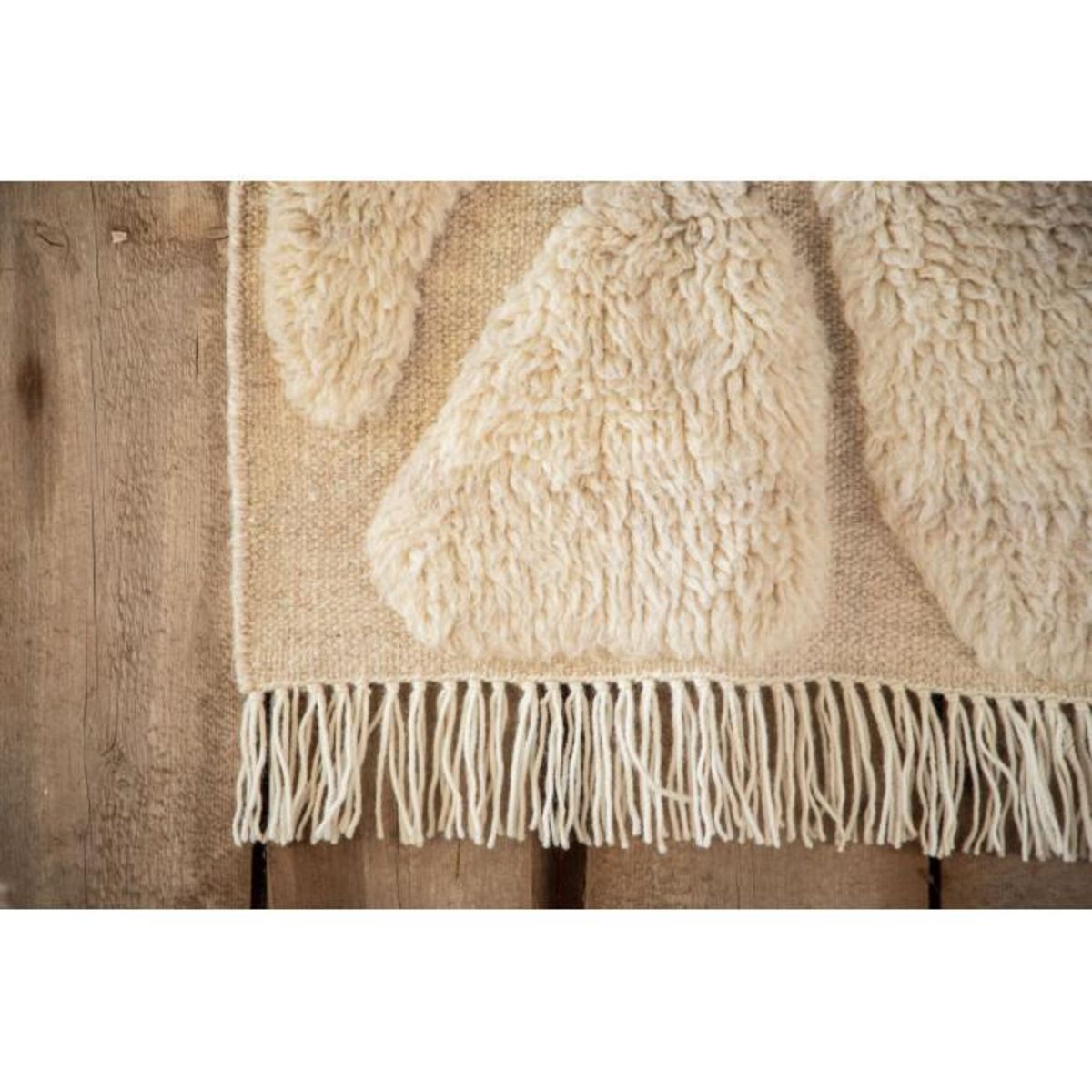 Paris Prix Déco Murale en Laine  Jakobso  62cm Naturel