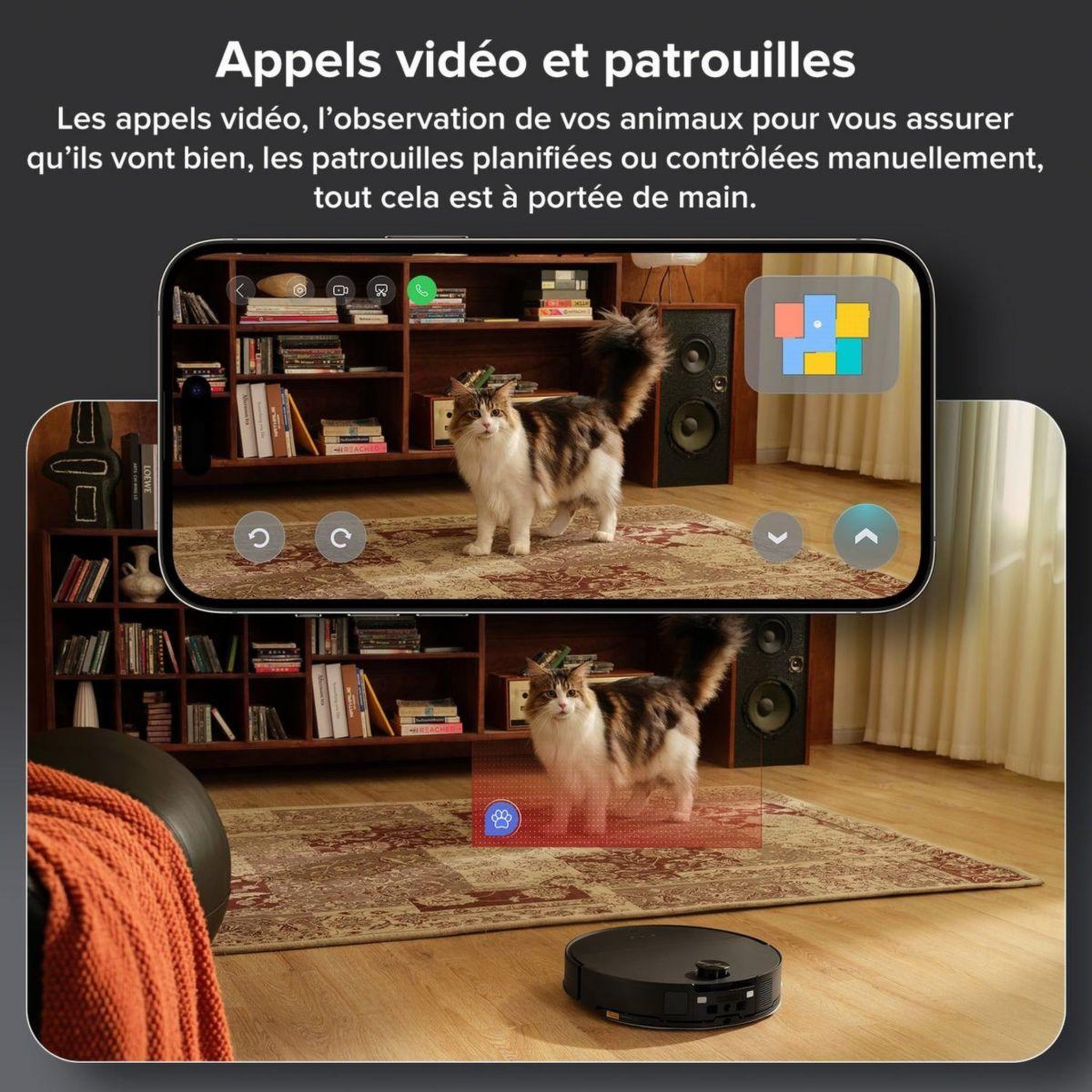 Voir la diapositive 4 : ROBOROCK Robot aspirateur laveur saros 10 noir