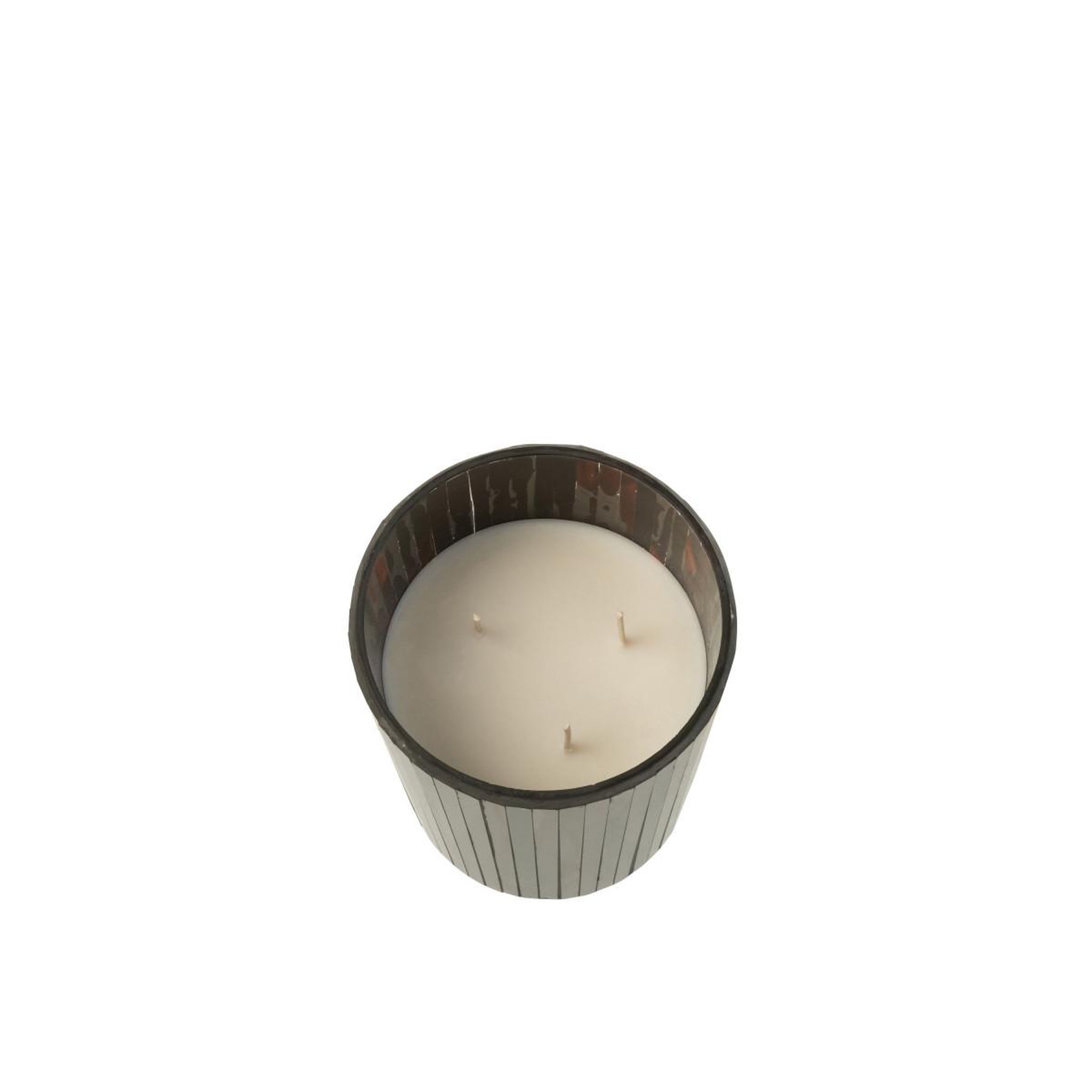 Voir la diapositive 2 : J-LINE Bougie parfumée  noa  15cm woody aurora