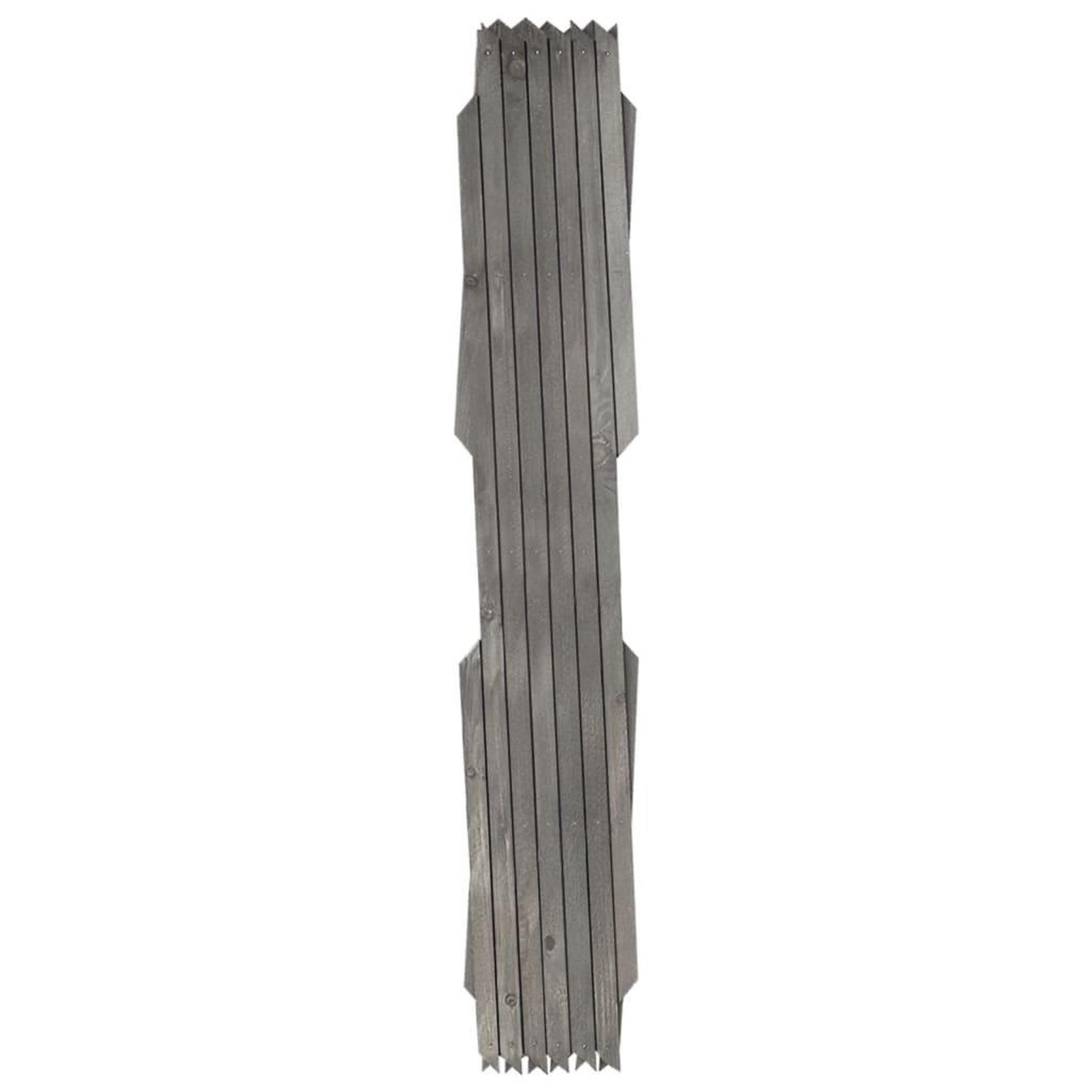 Voir la diapositive 2 : VIDAXL Cloture a treillis 5 pcs Gris Bois de sapin massif 180x60 cm