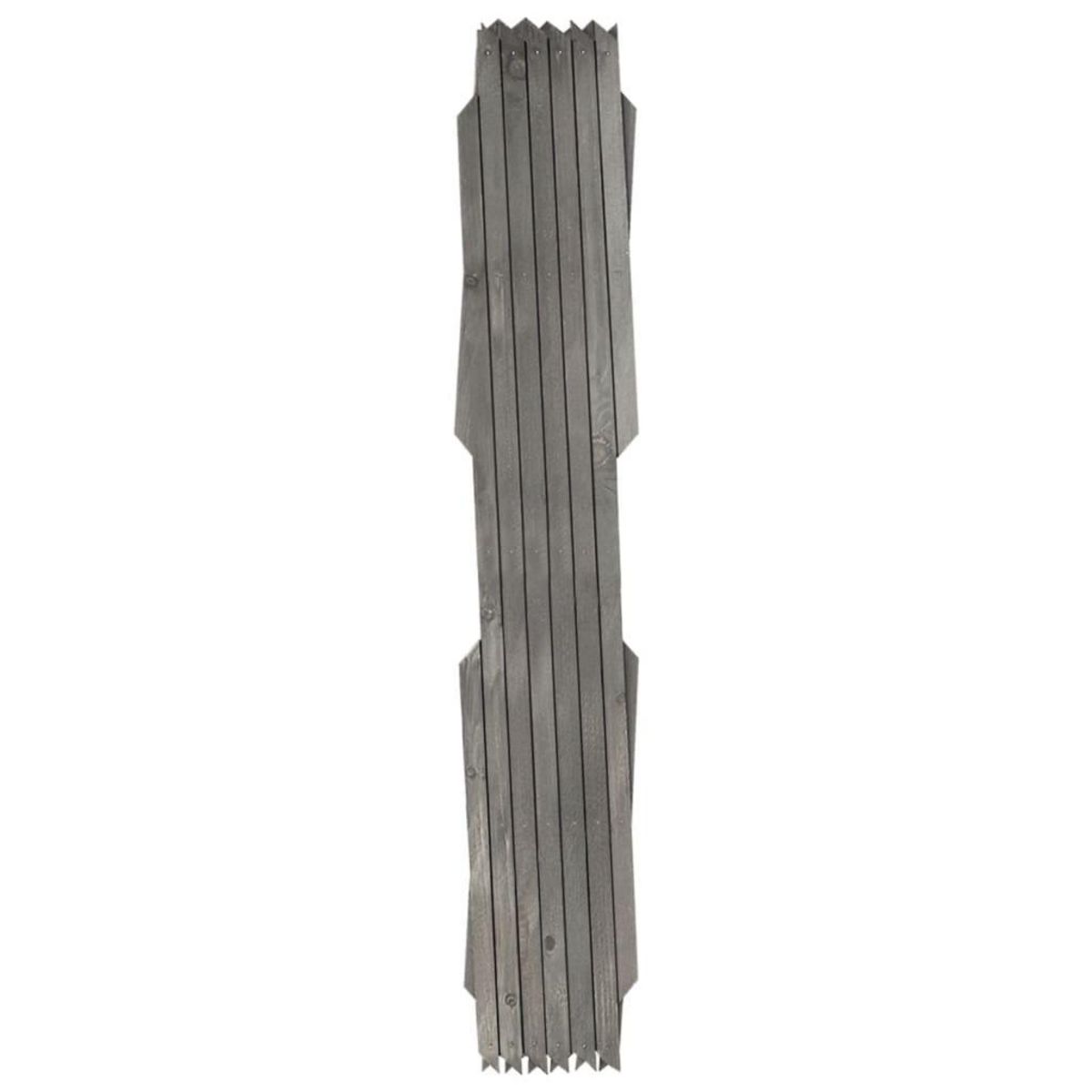 VIDAXL Cloture a treillis 5 pcs Gris Bois de sapin massif 180x60 cm