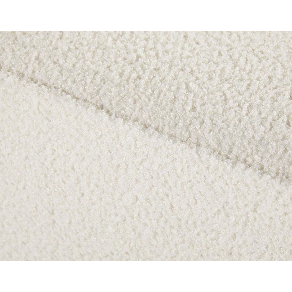 BEST MOBILIER Topaze - fauteuil - en tissu bouclette