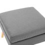 Voir la diapositive 3 : VIDAXL Repose-pied Gris clair Tissu