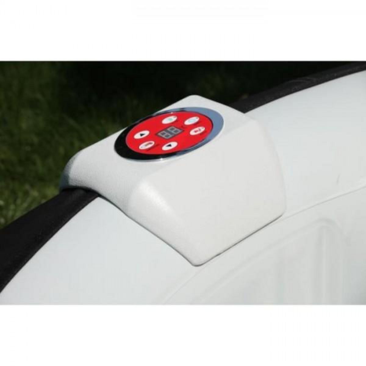 SUNSPA Spa gonflable SUNSPA - AC01-LED - 157 x 67 cm - 4 places - Carré (Livé avec filtre, cadenas, tapis de sol et couverture)