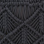 Voir la diapositive 4 : VIDAXL Pouf fait a la main en macrame Anthracite 45x30 cm Coton