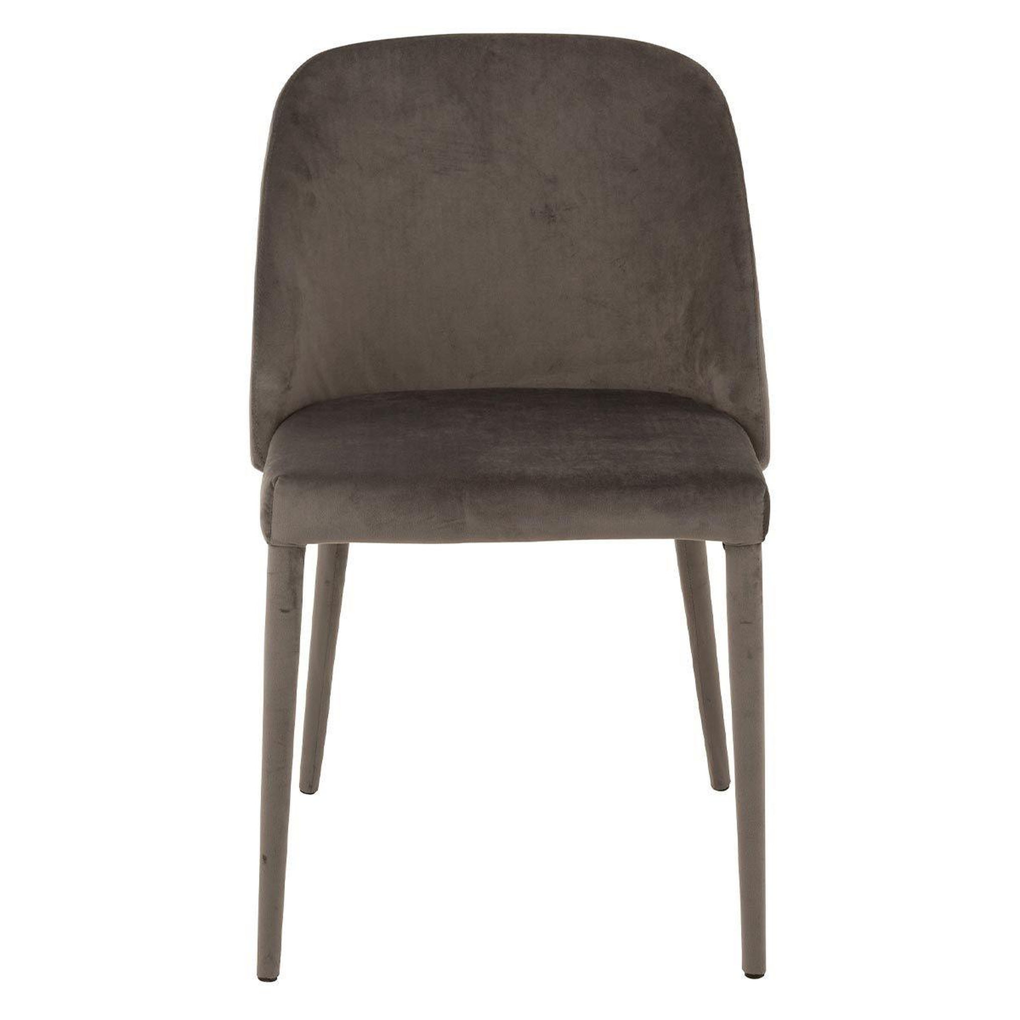 Voir la diapositive 2 : J-LINE Chaise Design  Charlotte  81cm Gris