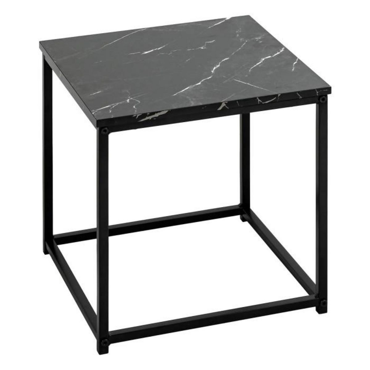 ATMOSPHERA Lot de 2 Tables d'Appoint Gigognes  Jones  40cm Noir