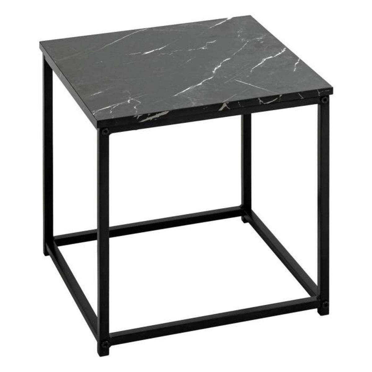 ATMOSPHERA Lot de 2 Tables d'Appoint Gigognes  Jones  40cm Noir