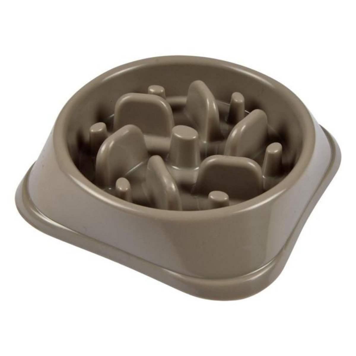 Paris Prix Gamelle pour Chien & Chat  Anti-Glouton  19cm Taupe