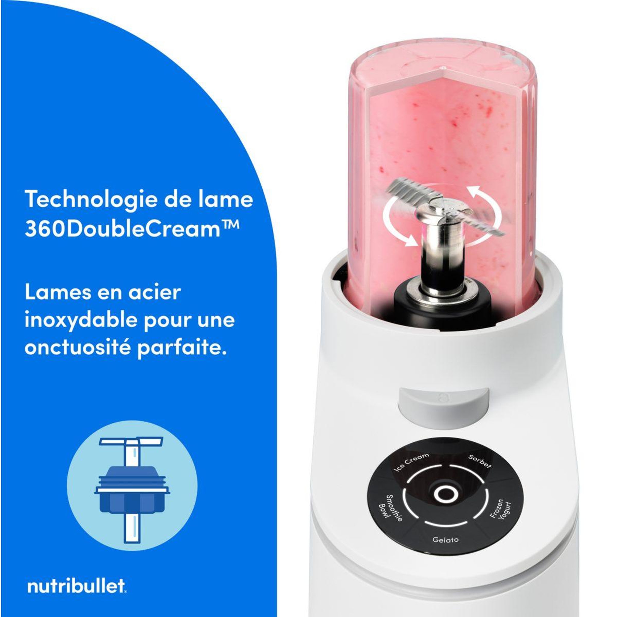 Voir la diapositive 5 : nutribullet Sorbetière chill nbd0503w