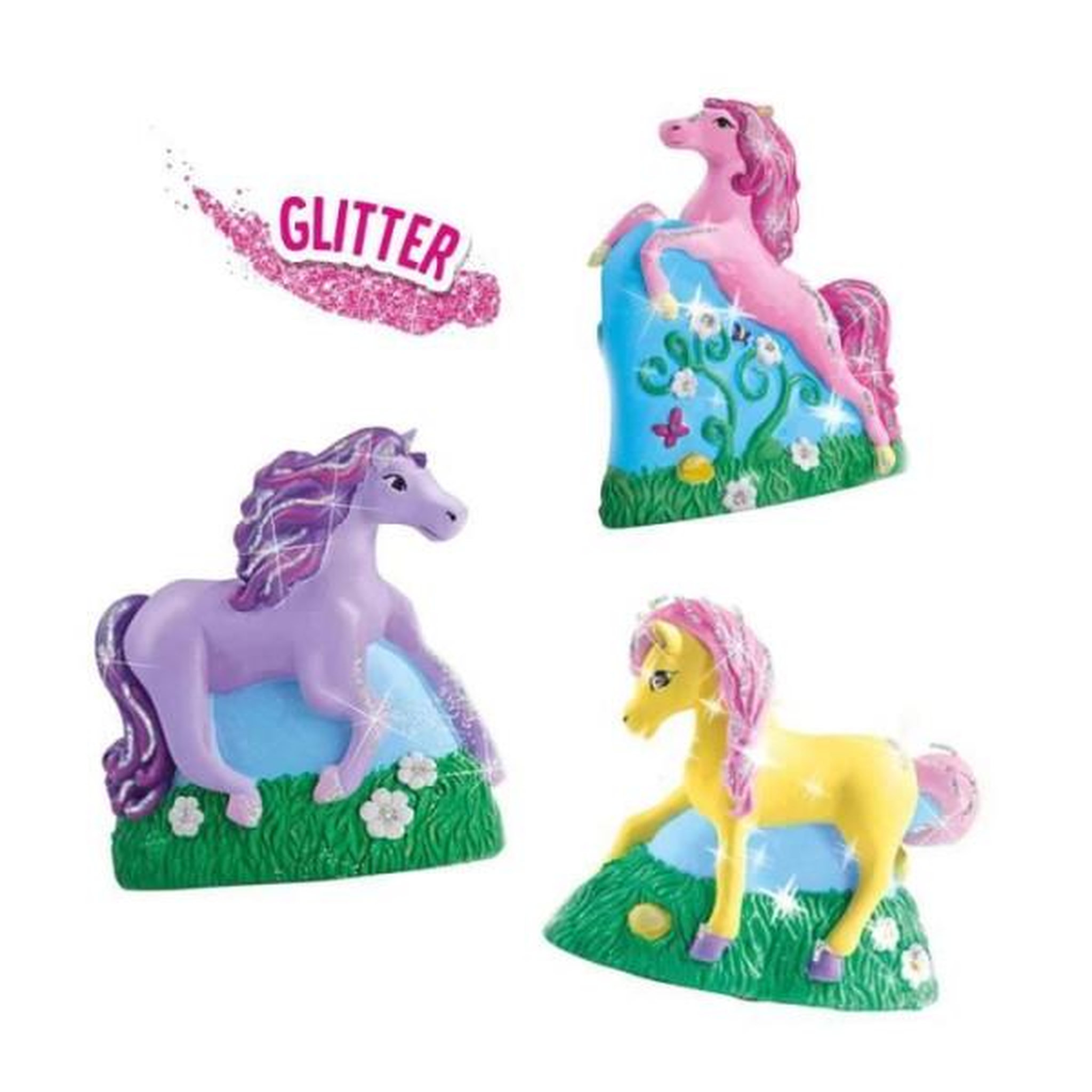 Voir la diapositive 2 : SES Creative SES CREATIVE - Moulage et peinture - 3 chevaux - a partir de 5 ans - Mixte - Plâtre et peinture inclus