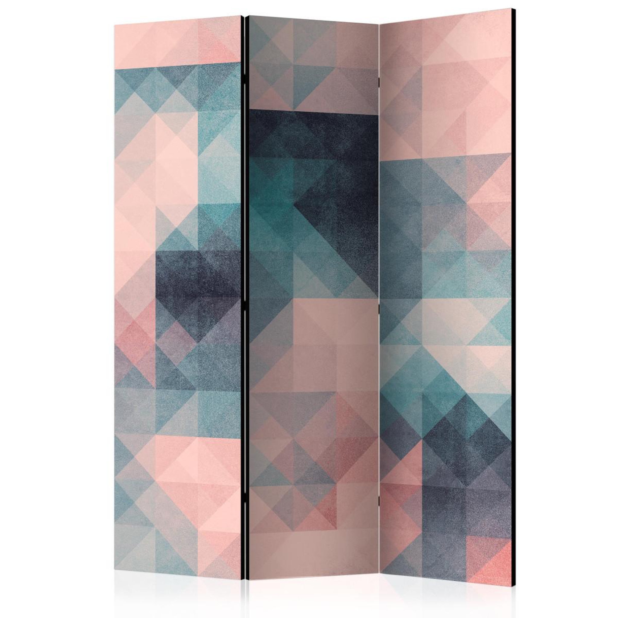 Paris Prix Paravent 3 volets  pixels green & pink  135x172cm