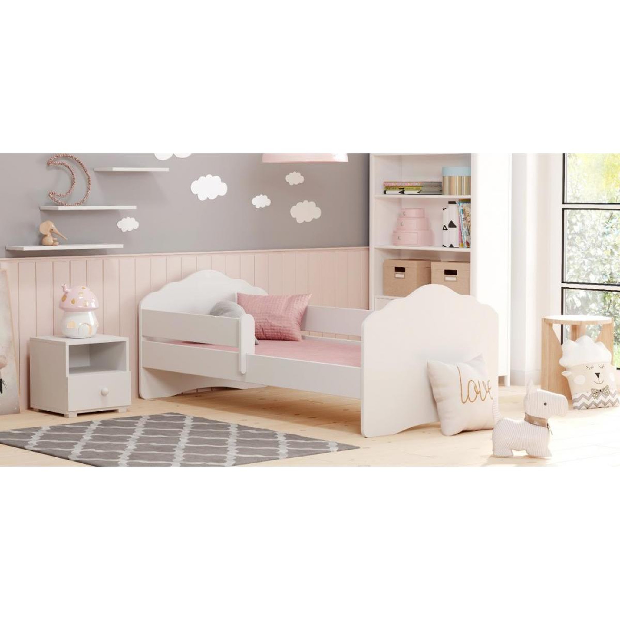 Voir la diapositive 2 : KOBI Lit enfant FALA BAR 160x80 avec matelas