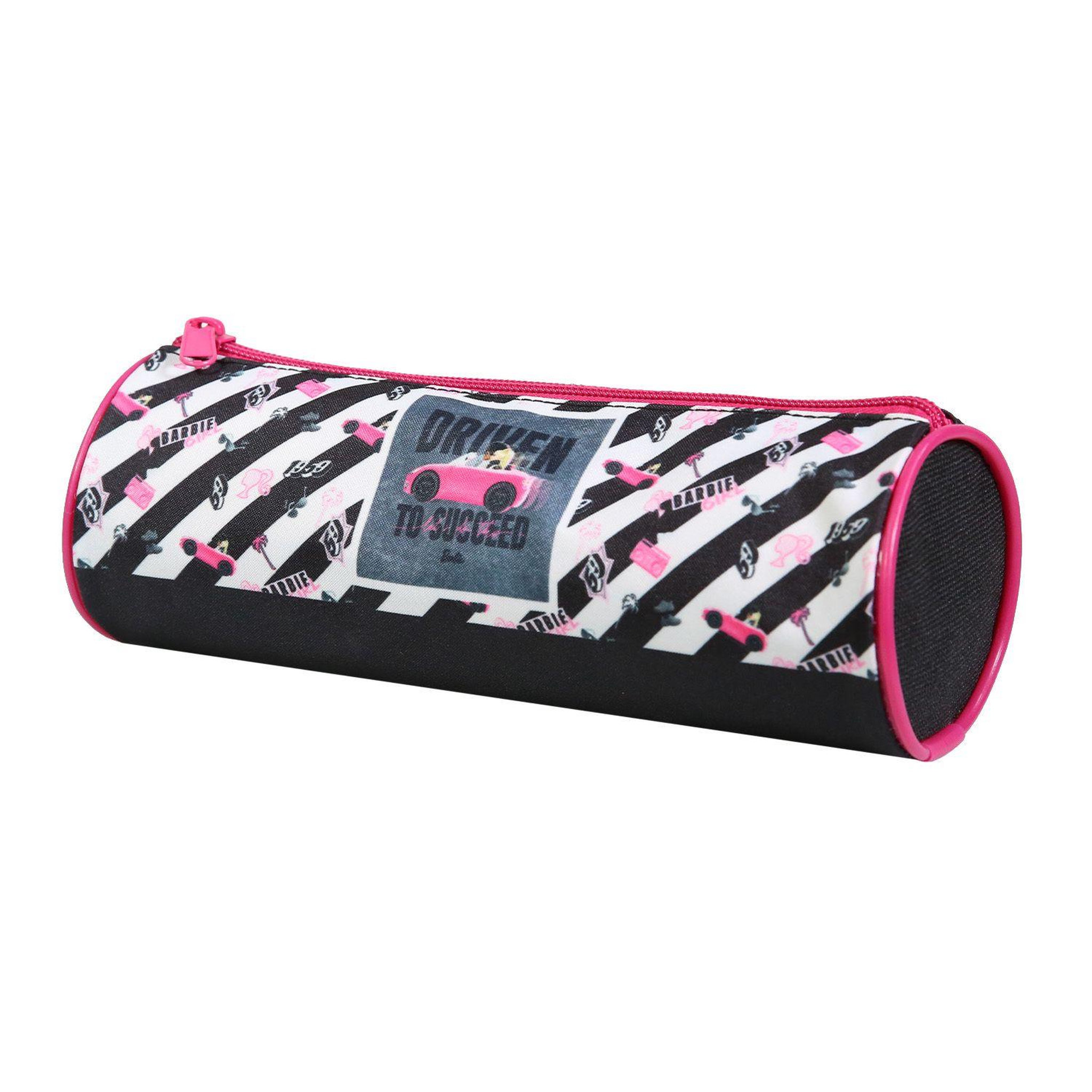 Voir la diapositive 2 : Bagtrotter BAGTROTTER Trousse scolaire ronde Barbie Voiture