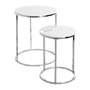 Voir la diapositive 1 : Paris Prix Lot de 2 Tables d'Appoint  Zélie  40cm Blanc